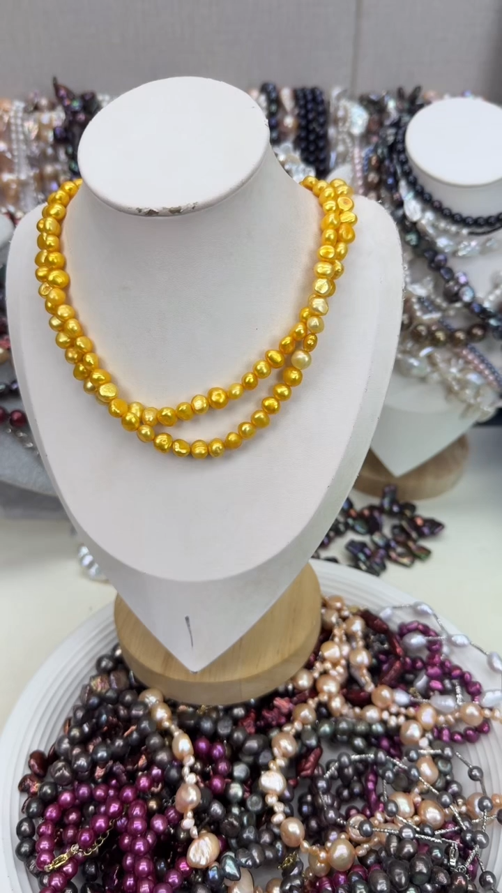 颈饰银S925镶嵌淡水珍珠1