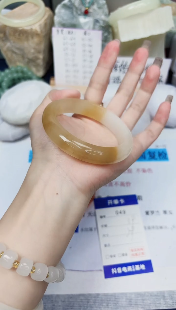 【闪购商品】石英质玉手镯未镶嵌49-财气镯-圈口59