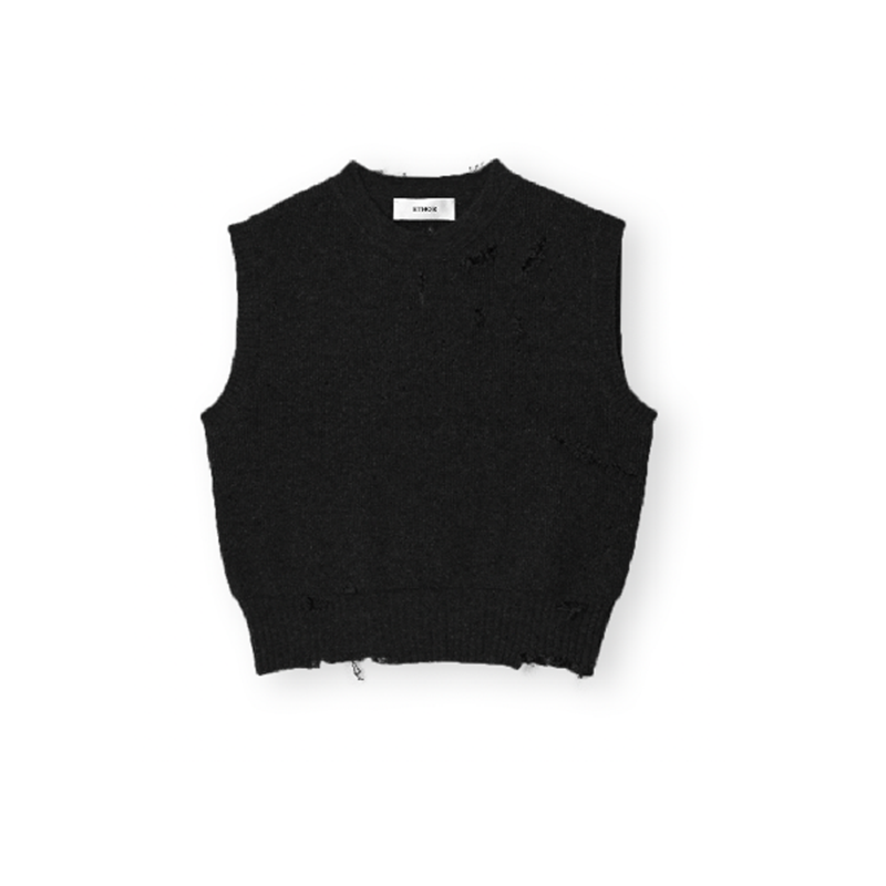 ETHOR 设计师品牌破洞针织马甲SOLSOL买手店