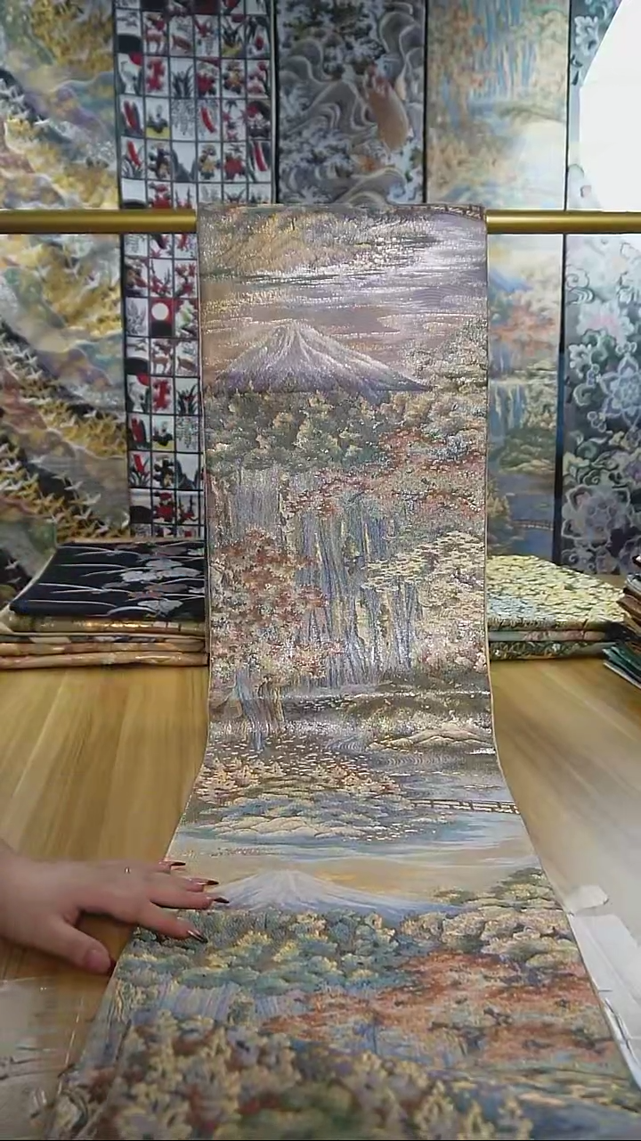 【闪购商品】织绣织锦142富士山瀑布