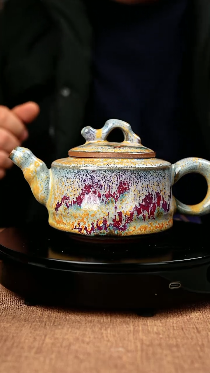 【闪购商品】270#国工一级品原矿钧瓷炉钧釉节节高升