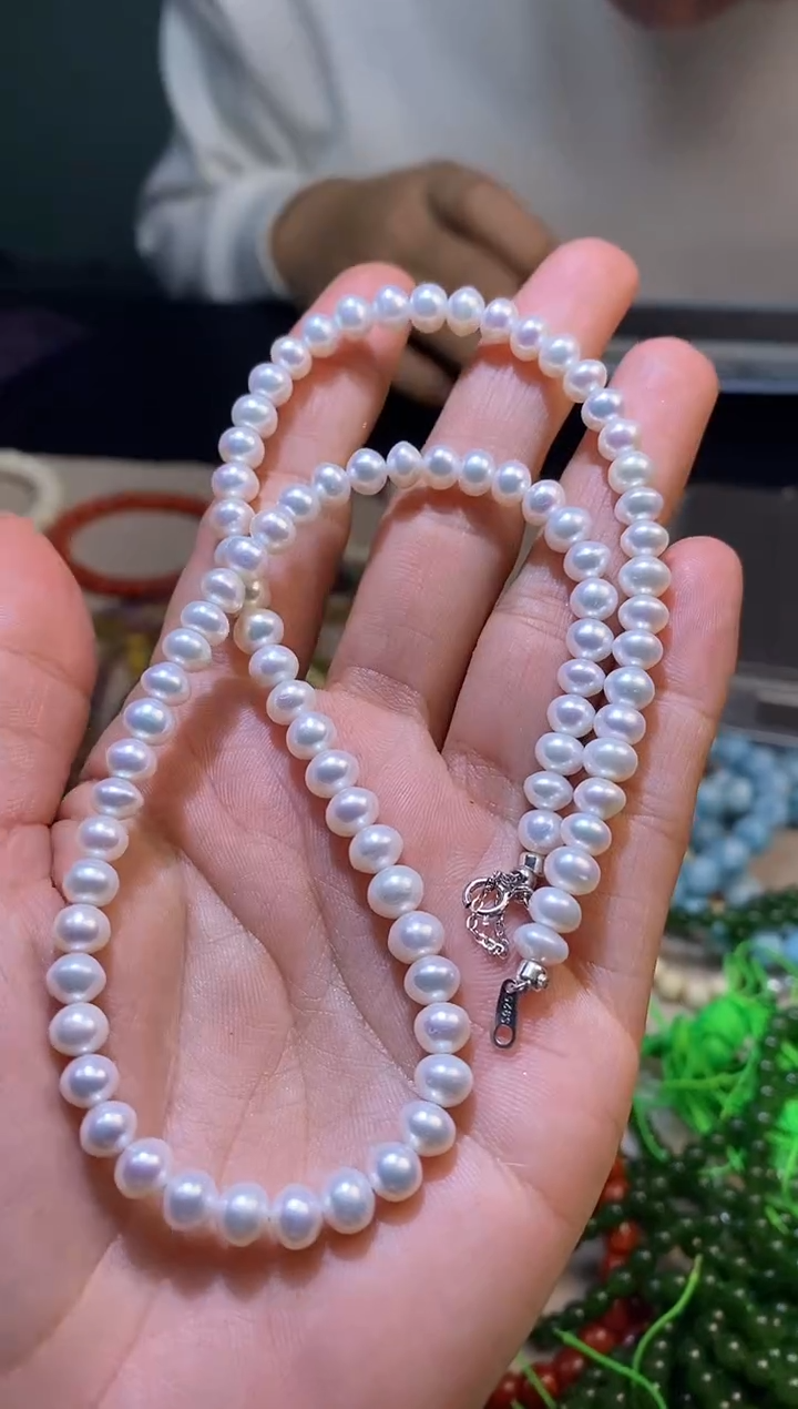 【闪购商品】淡水珍珠颈饰未镶嵌项链