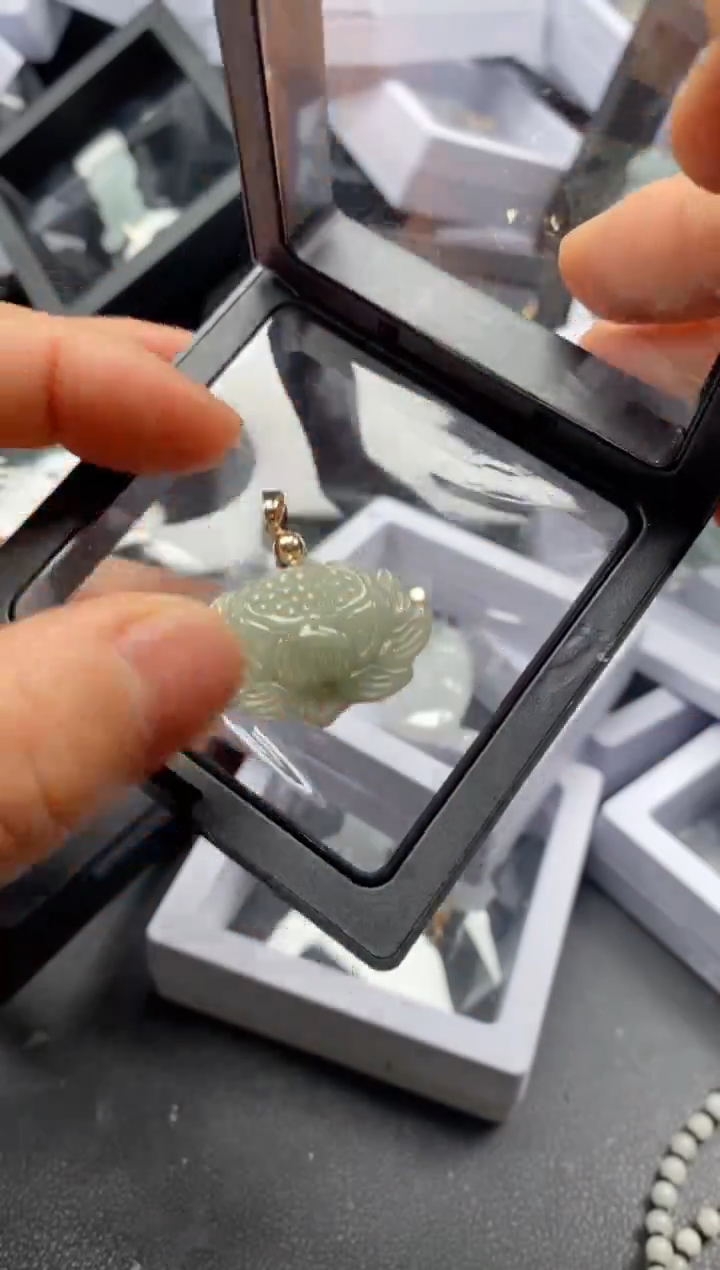 翡翠未镶嵌吊坠(不含链)1012