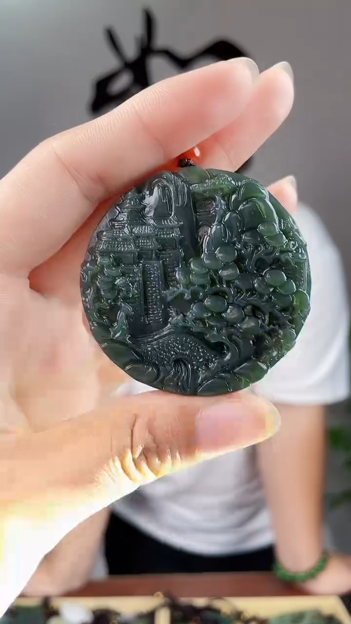 和田玉未镶嵌颈饰拍一发一，多样性发货