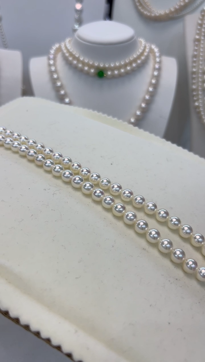 【闪购商品】海水珍珠颈饰银S925镶嵌7.5-8MM