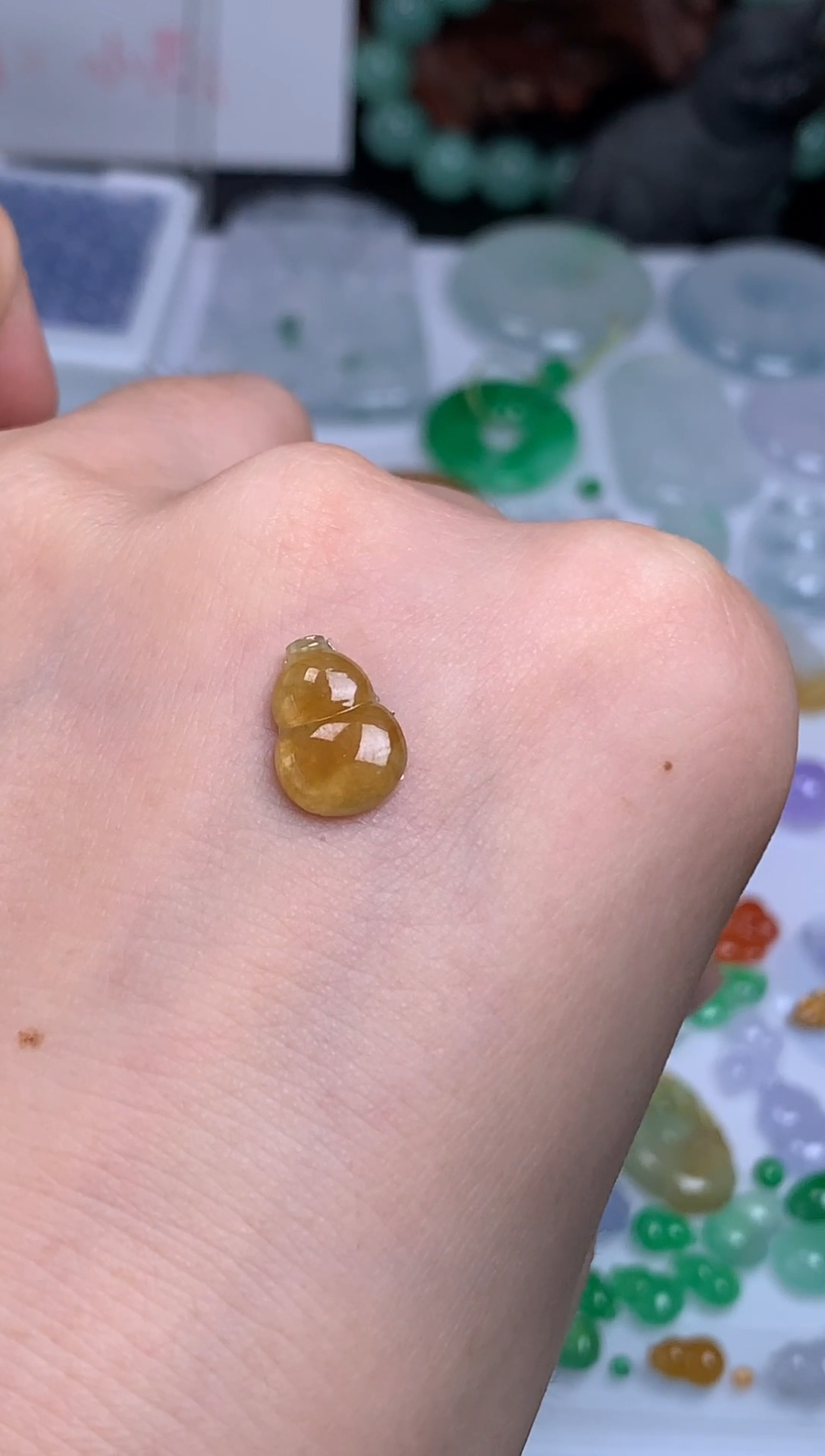 未镶嵌定制翡翠葫芦