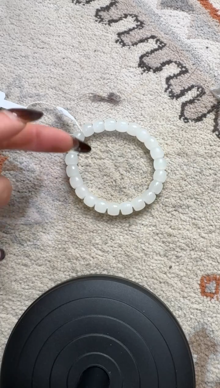 未镶嵌手串和田玉和田玉卡6×7手串