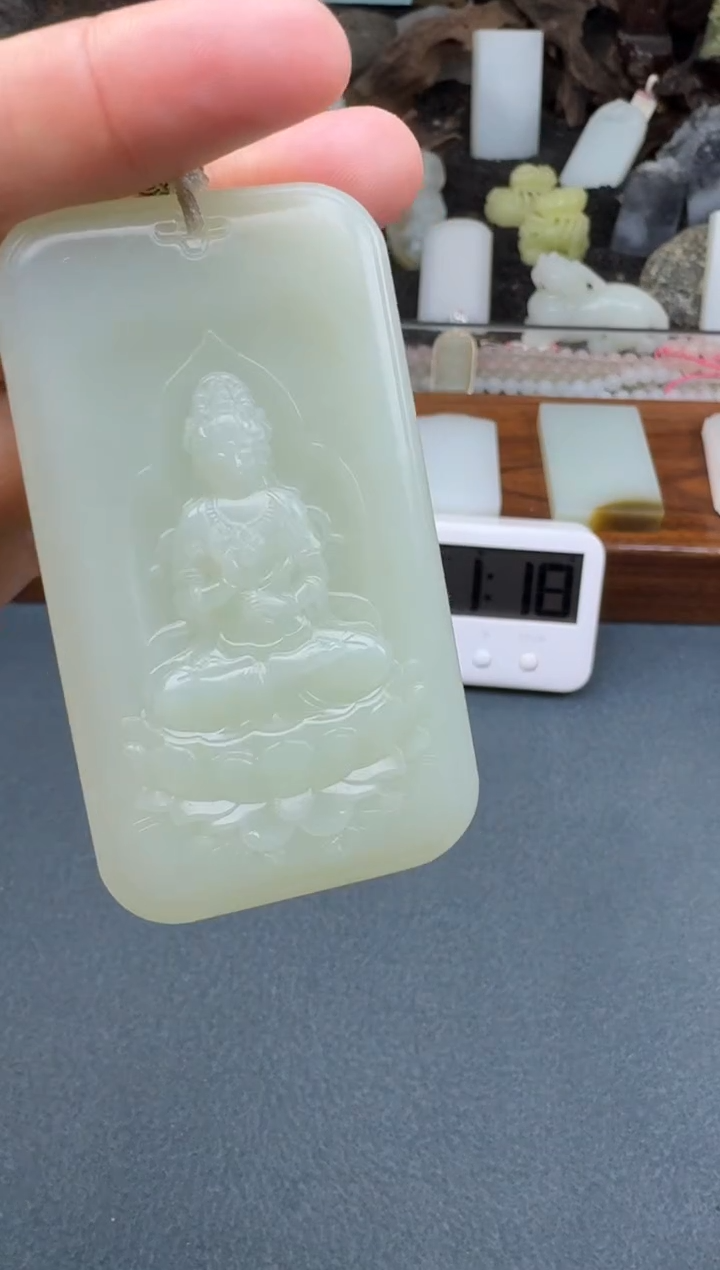 【闪购商品】和田玉颈饰未镶嵌开心
