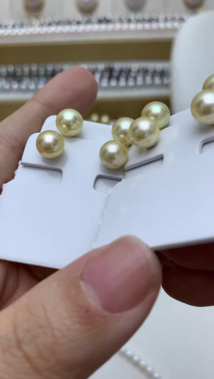 银S925镶嵌耳饰海水珍珠q31  多样性发其一