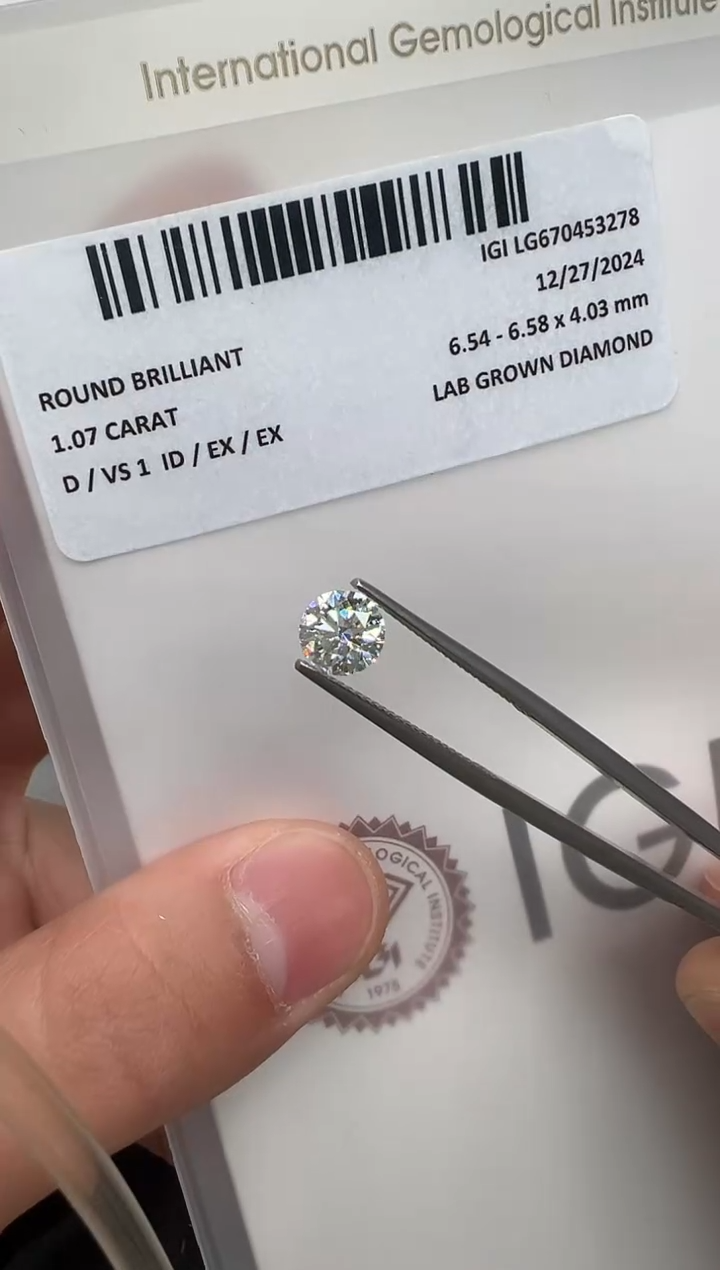 【闪购商品】实验室培育钻石裸石未镶嵌670453278