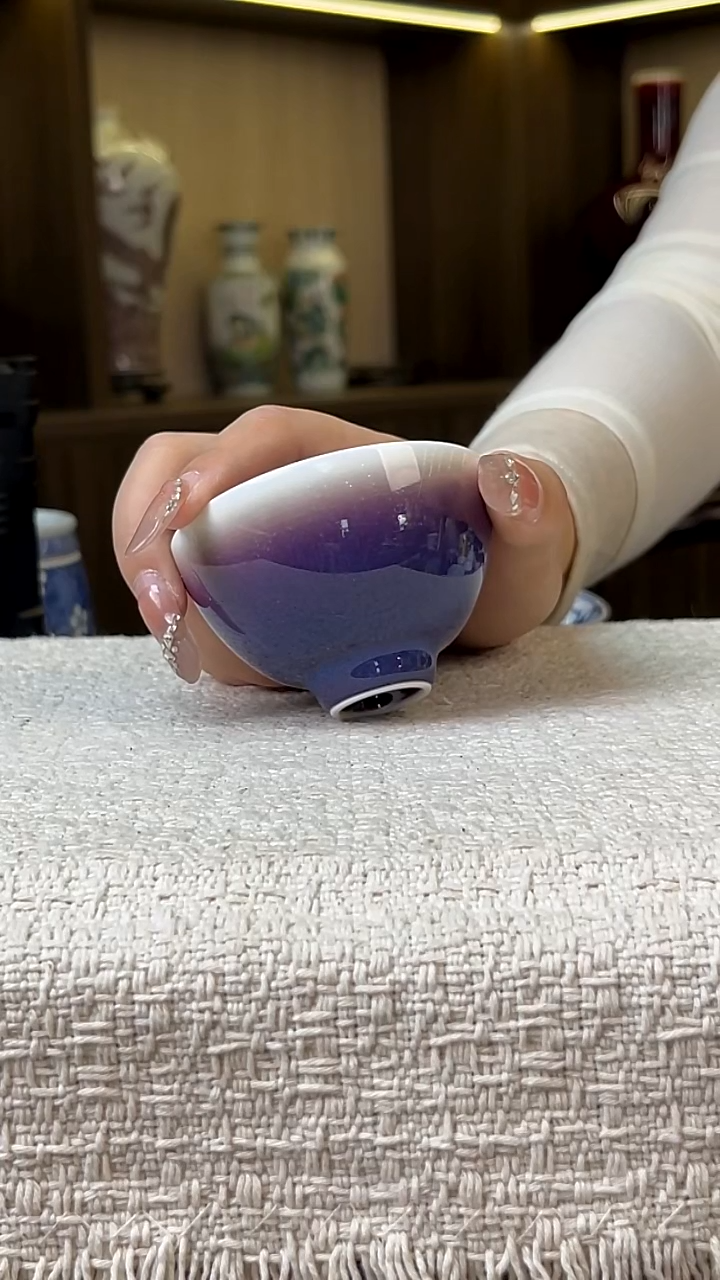 瓷片景德镇毛仔柴窑杯