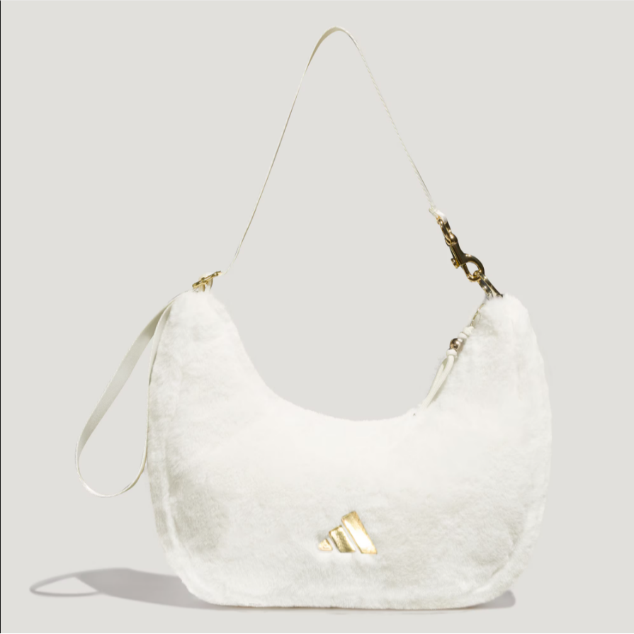 adidas三叶草 NEW YEAR BAG 新年款毛茸运动手拎包斜挎包 KR2567