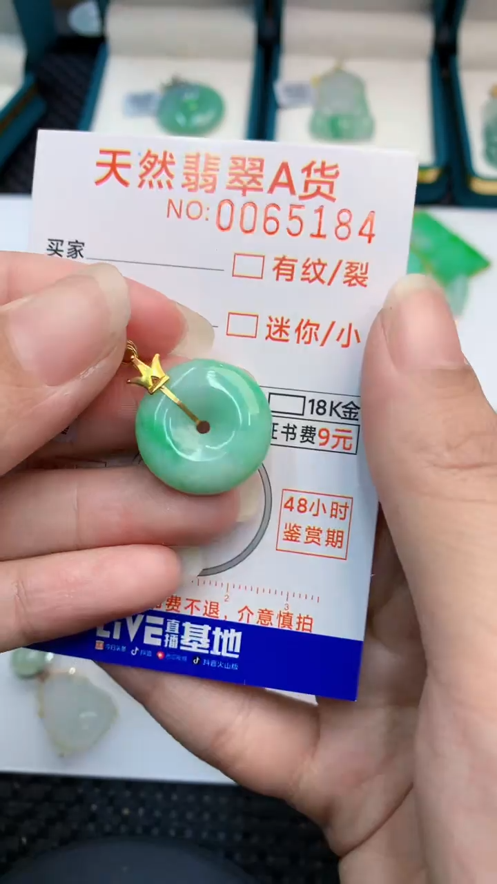 【闪购商品】翡翠颈饰18K金镶嵌            8