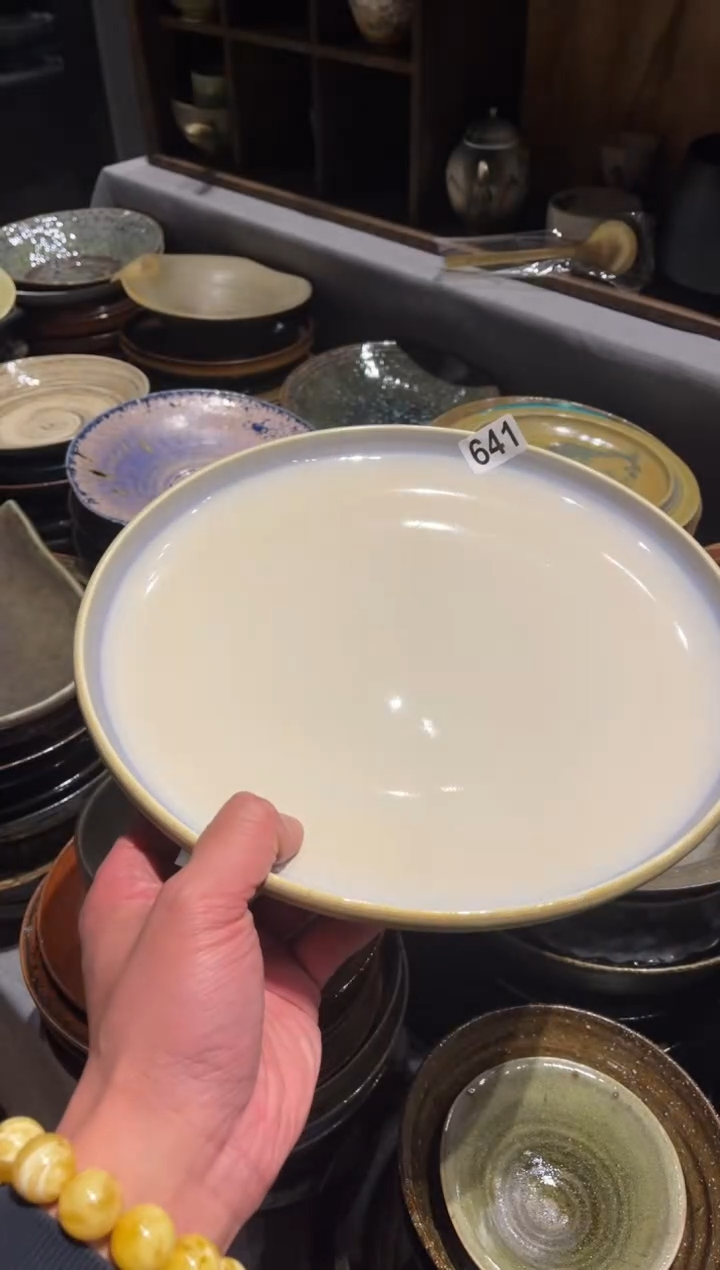 【闪购商品】瓷片641  微瑕白大盘1个