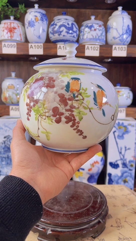 迎君陶瓷纯手工手绘  15