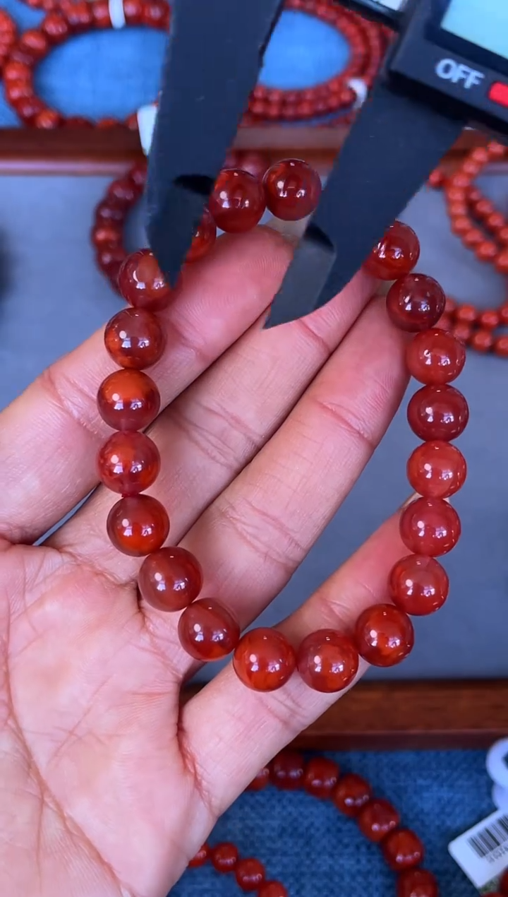 未镶嵌手串南红玛瑙N57凉山瓦西料单圈