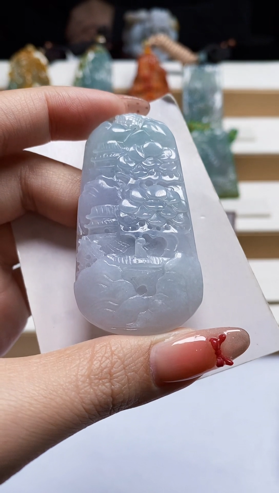 颈饰未镶嵌翡翠翡翠A货