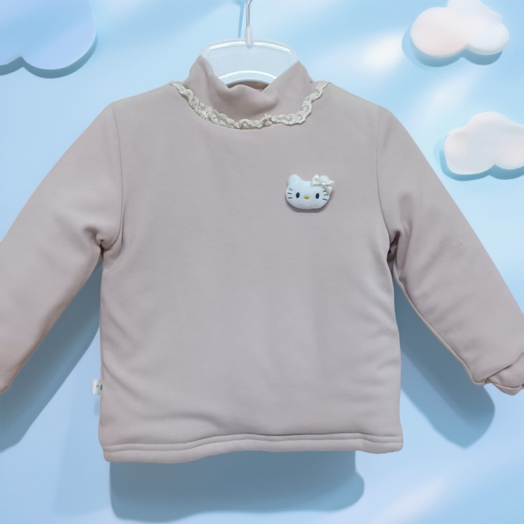 套头蚕丝温变加厚棉服儿童