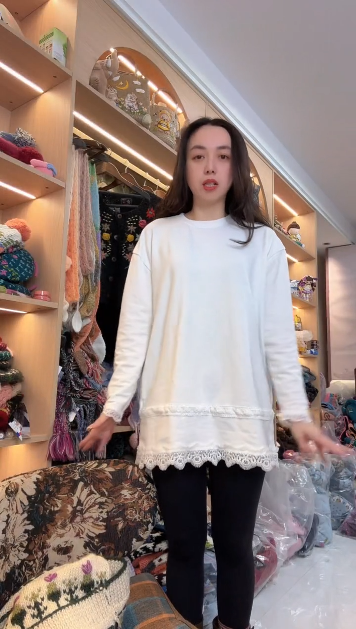 羊毛纯棉打底加长版两层打底