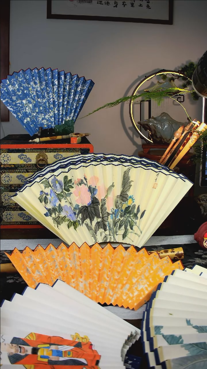 扇子手绘扇面  95  16  2.0 