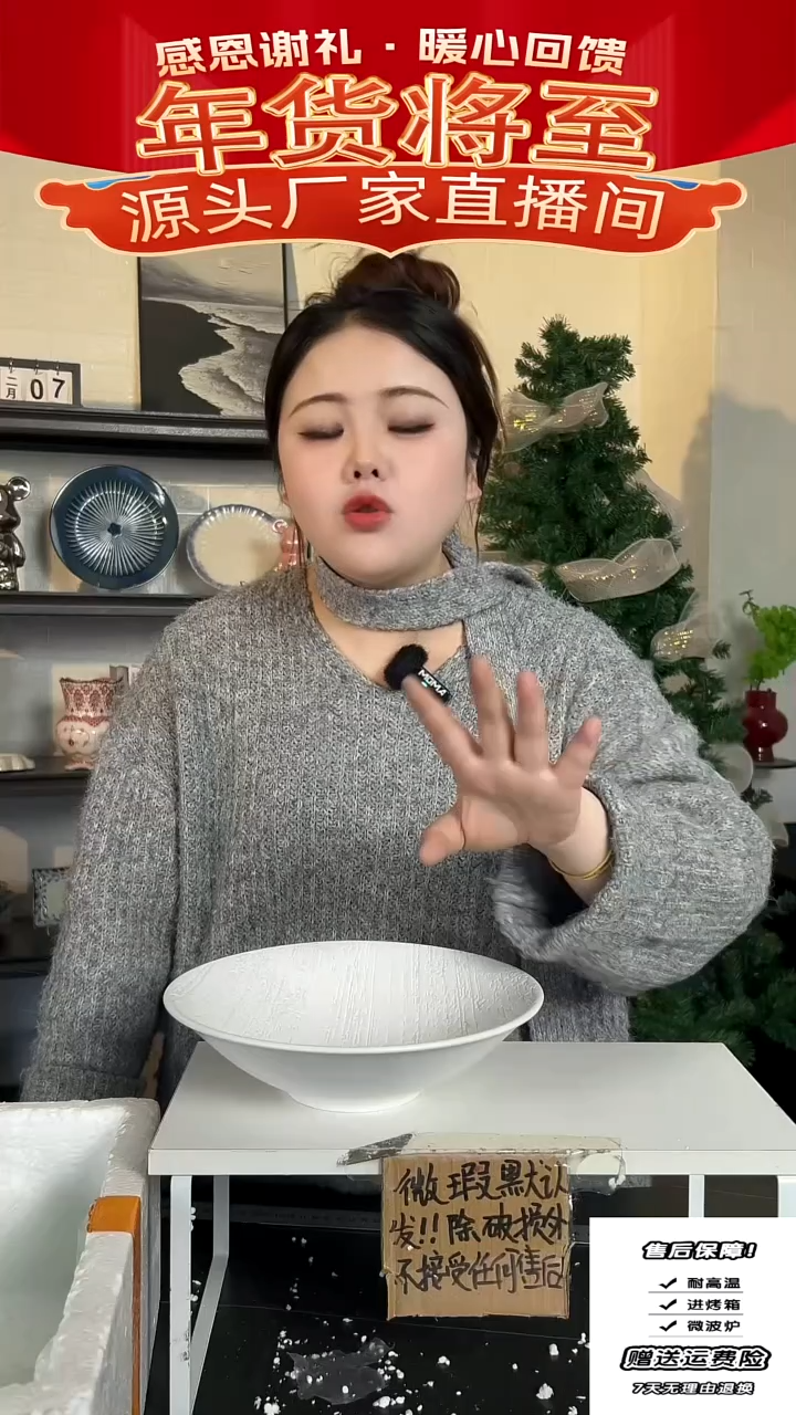 【闪购商品】瓷白雨汤碗-25CM