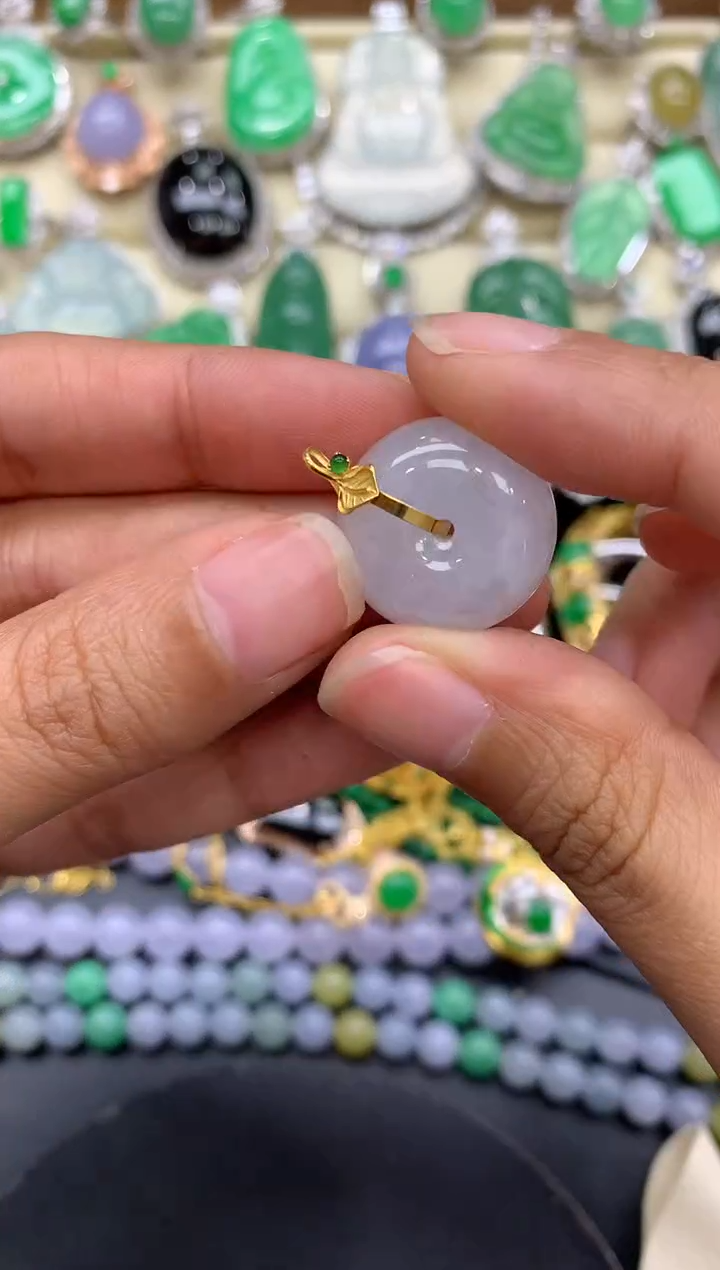 【闪购商品】翡翠颈饰18K金镶嵌193-中国好珍宝