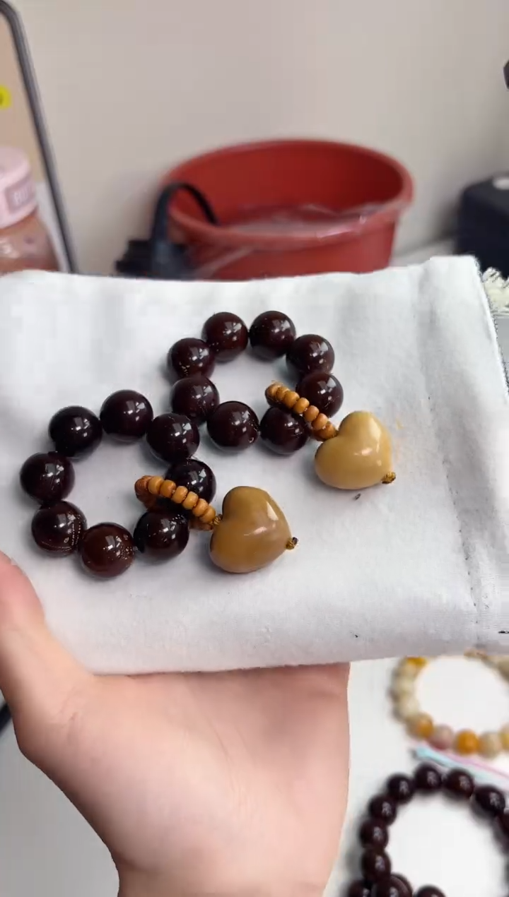 手串菩提根/象牙果紫金鼠圆珠15mm手捻瑕疵不补