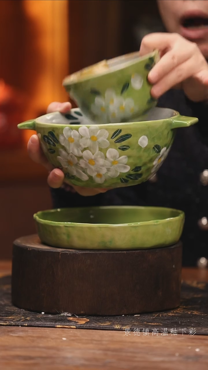 陶瓷景德镇高温釉下手绘
