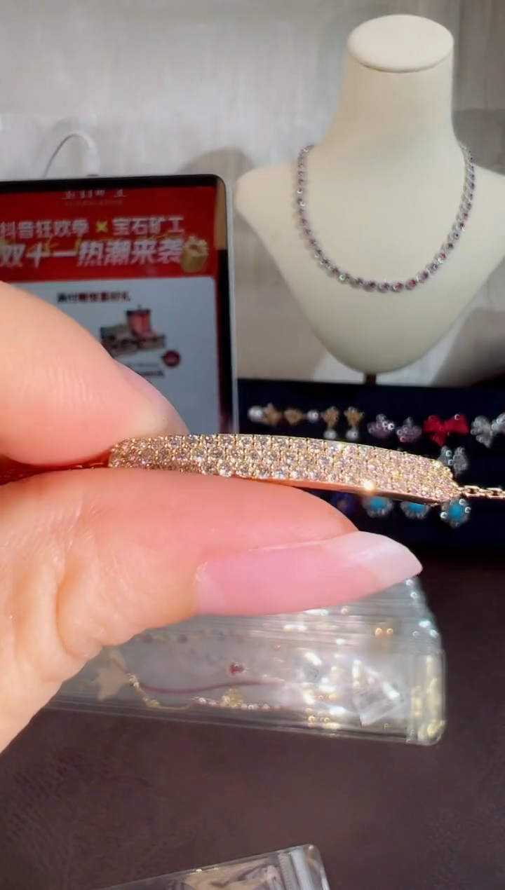 18K金镶嵌手链钻石BB5257#-Y#76