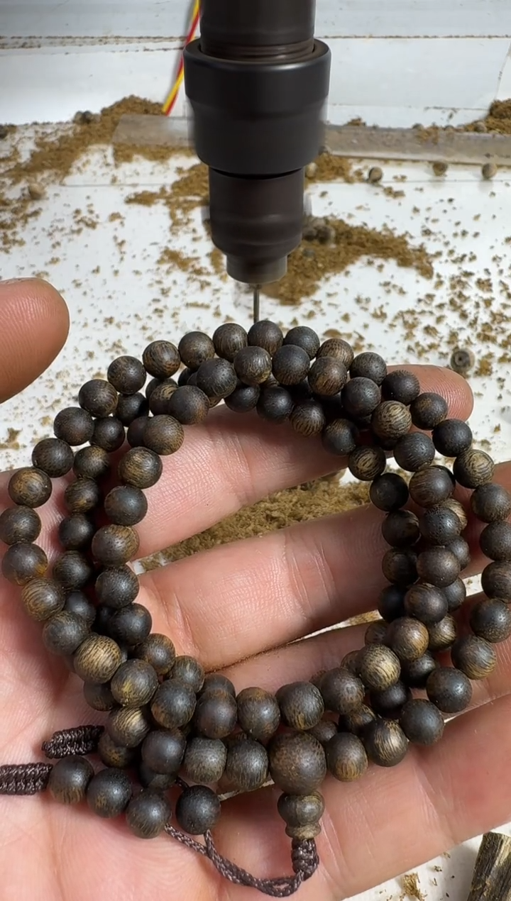 沉香手串0.6规格多圈18克沉水