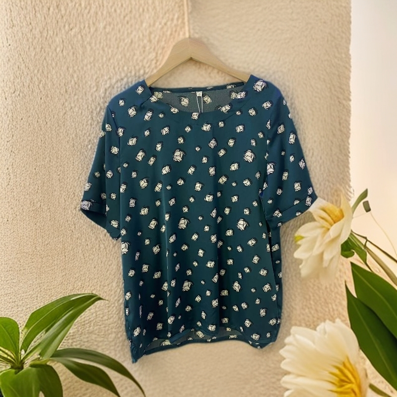 0210透气凉爽妈妈装高贵新款含羞花蕊小衫洋气气质舒适时尚夏季