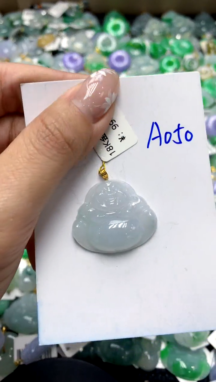 【闪购商品】翡翠颈饰18K金镶嵌1111111111111111