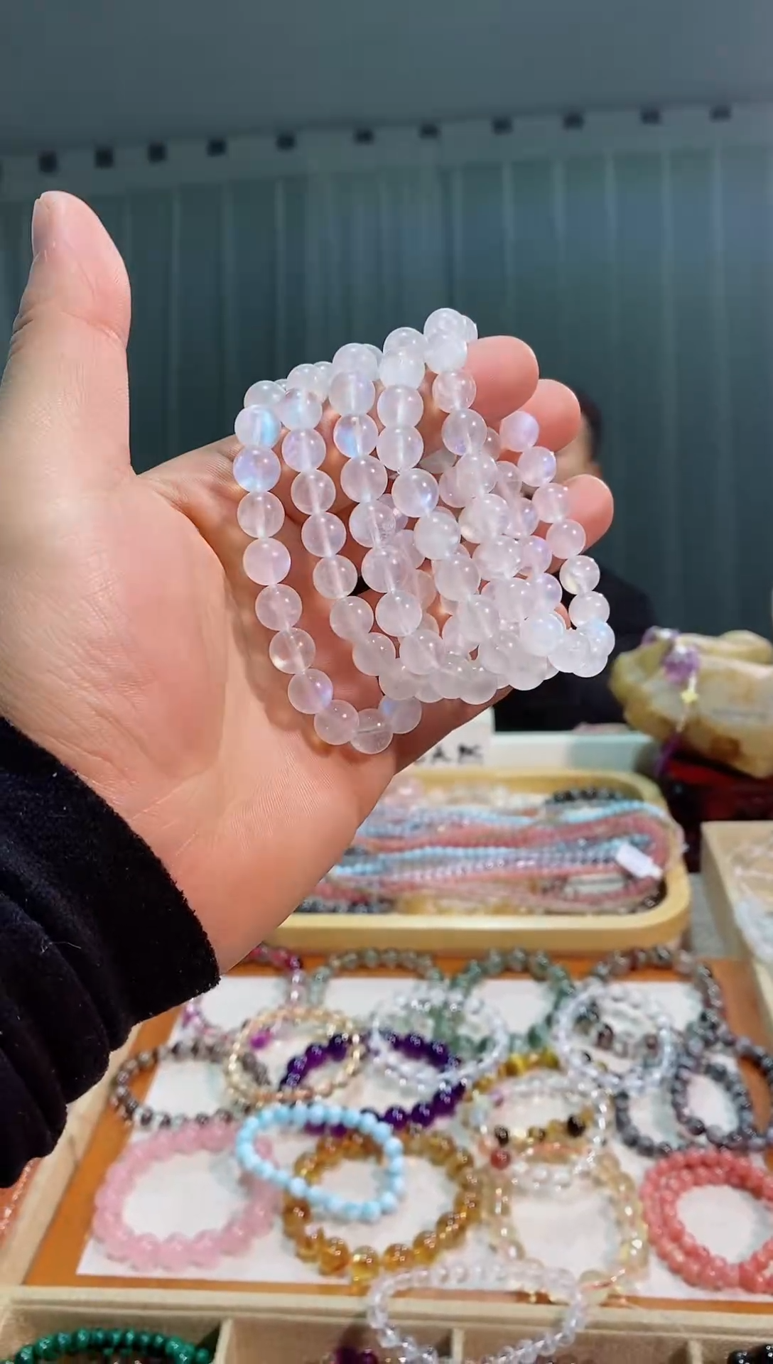 【闪购商品】月光石手链未镶嵌蓝月光9M+  (多样性发其一）