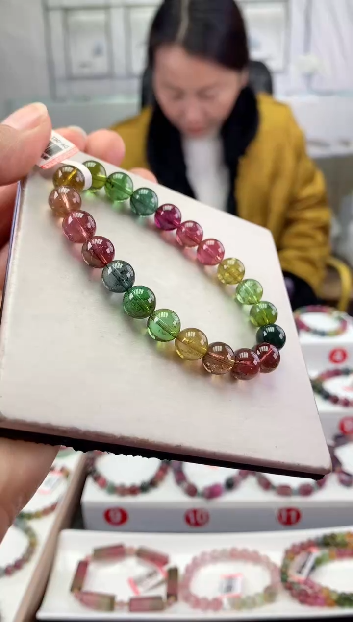 未镶嵌手串碧玺多样性发一条