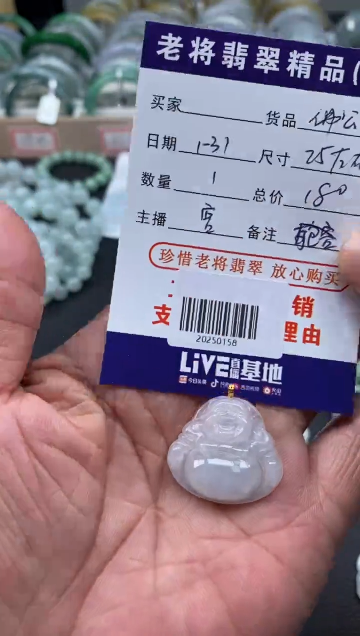 【闪购商品】翡翠颈饰18K金镶嵌/20250158