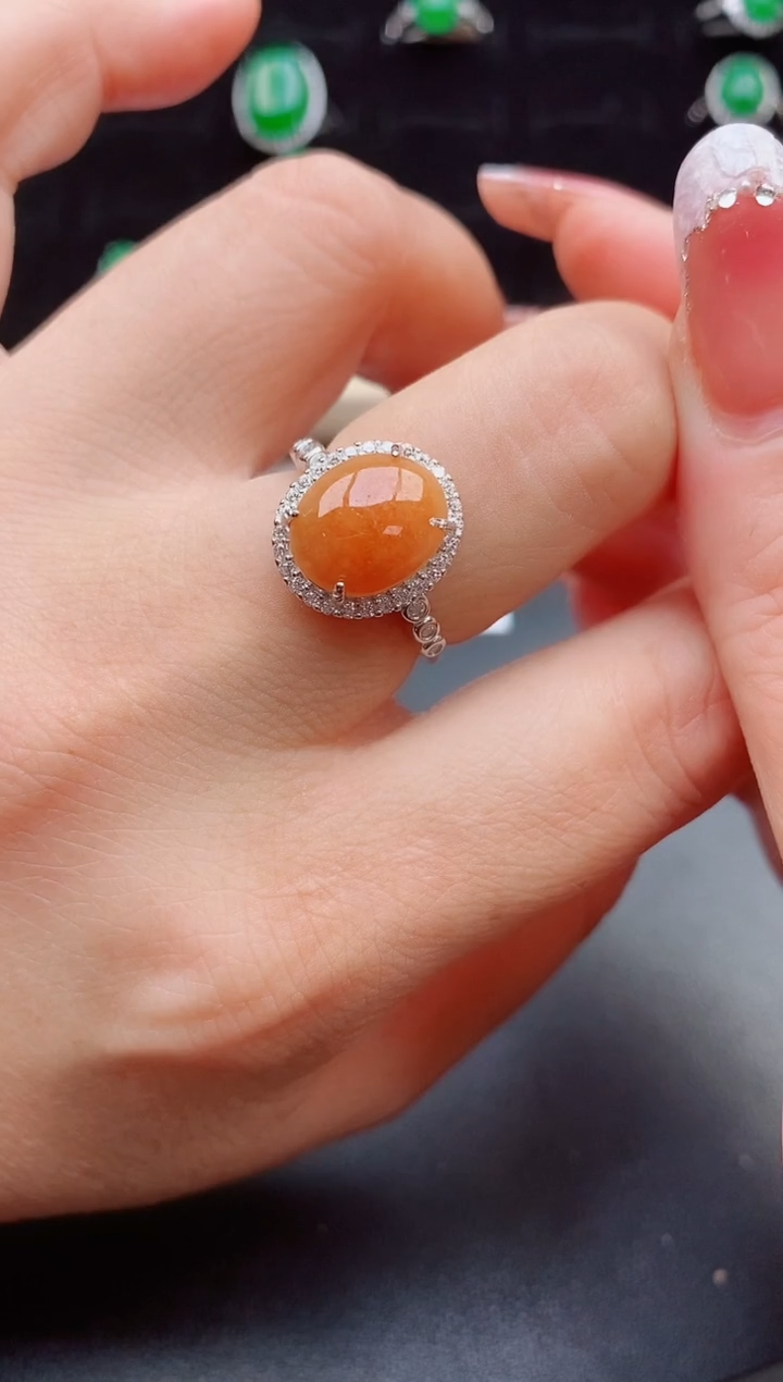 【闪购商品】翡翠戒指银S925镶嵌05800