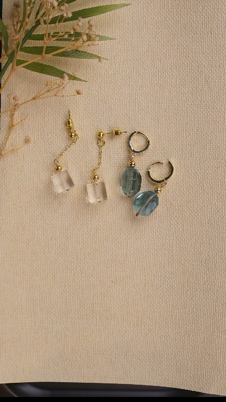 未镶嵌吊坠(不含链)水晶耳坠