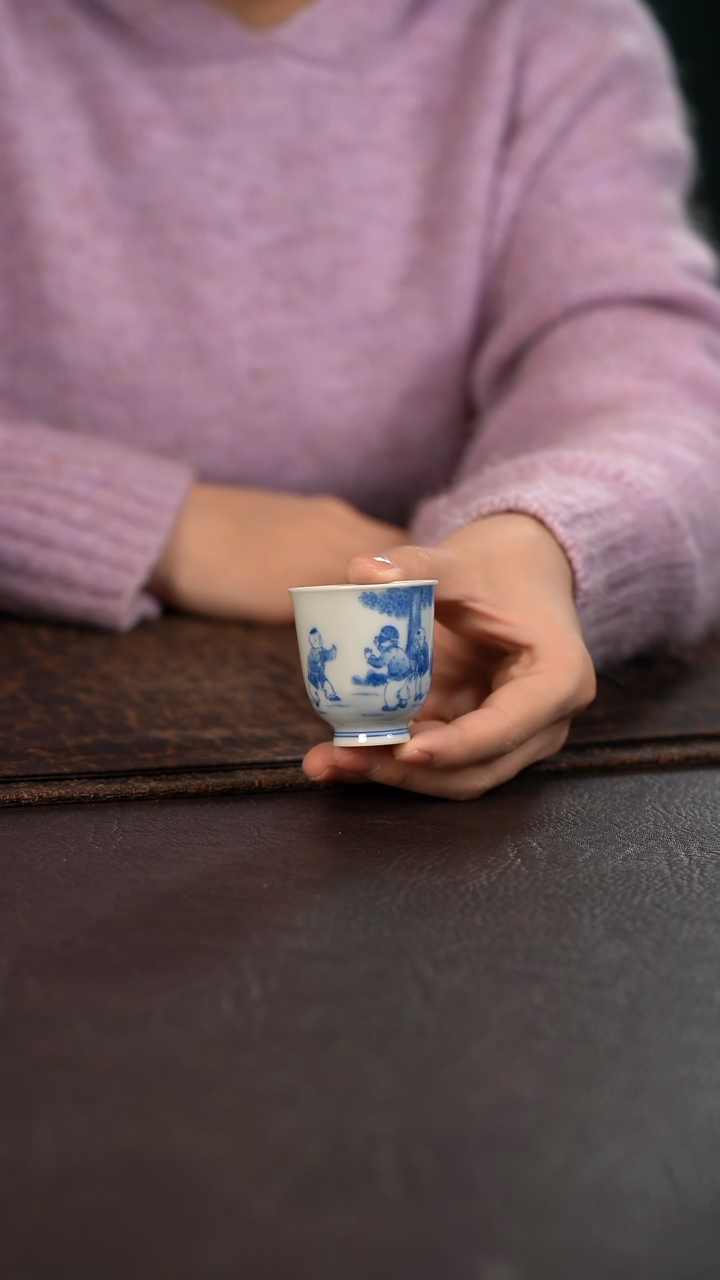 【闪购商品】杯聚澜堂童子捉迷藏一口杯