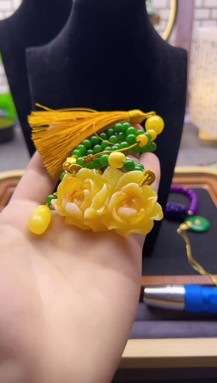 【闪购商品】蜜蜡颈饰14K金镶嵌X803     