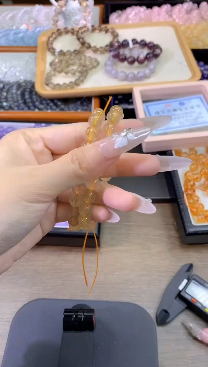 【闪购商品】水晶手链未镶嵌金发晶8mm