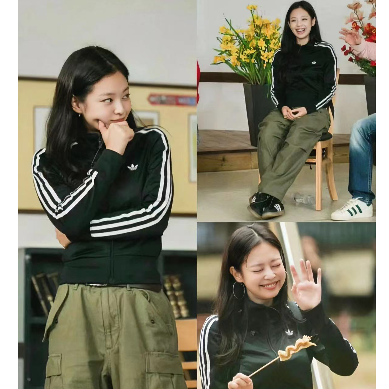 adidas三叶草女款时尚休闲百搭运动夹克 IY7278 IN6061