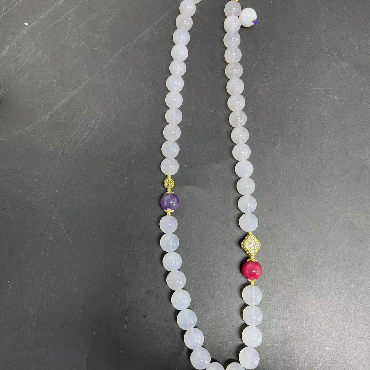 【小杰推荐】白冰盐源圆珠项链（多样性发其一）3889