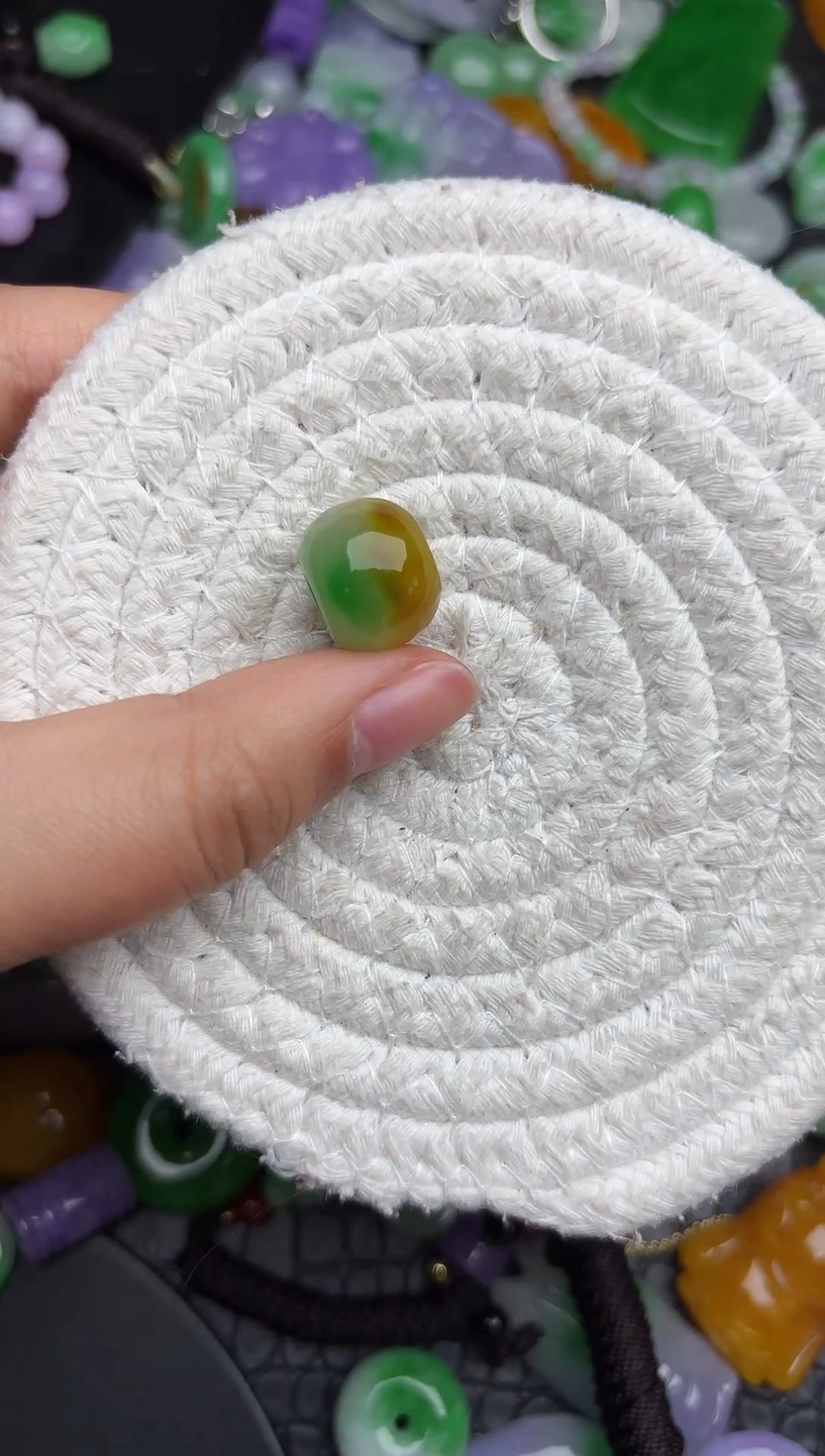 颈饰未镶嵌翡翠缅甸翡翠吊坠