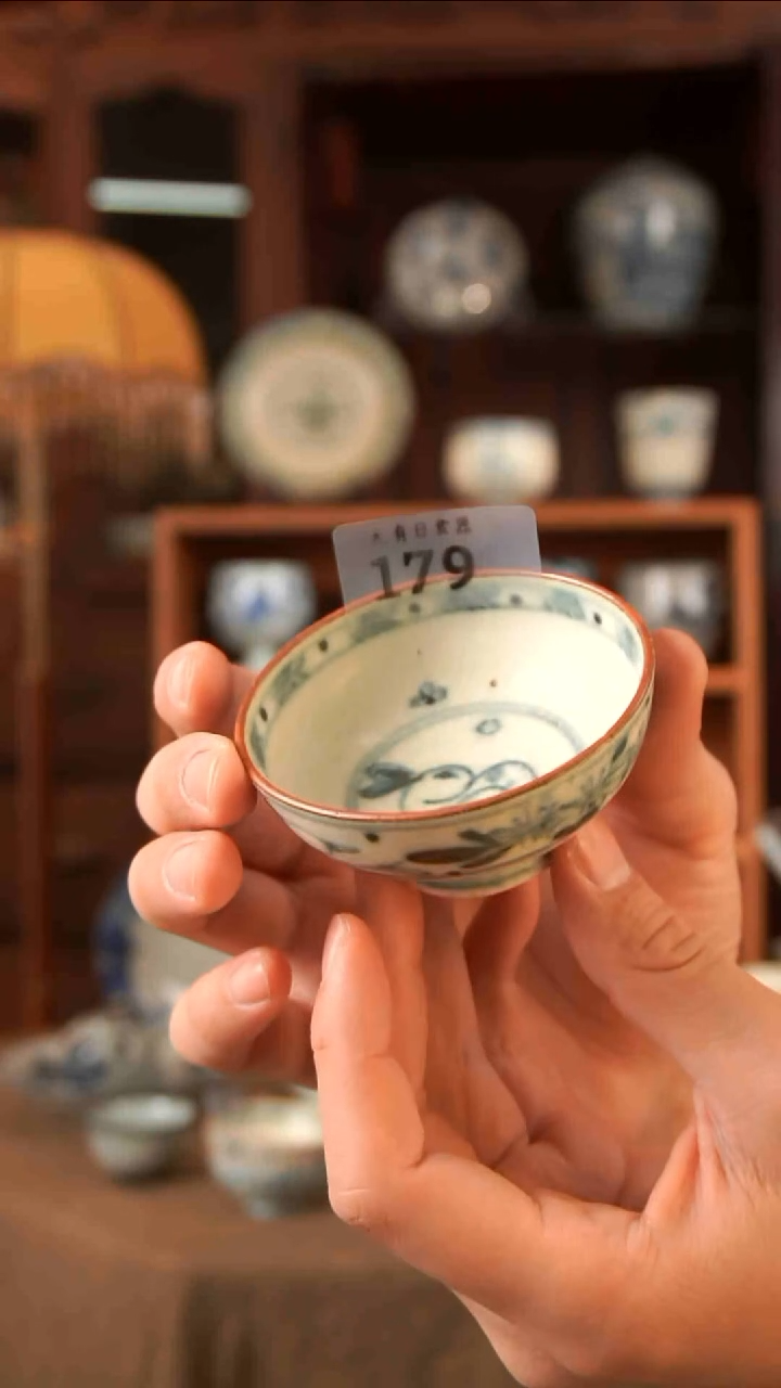 【闪购商品】杯青花陶瓷主人杯179号