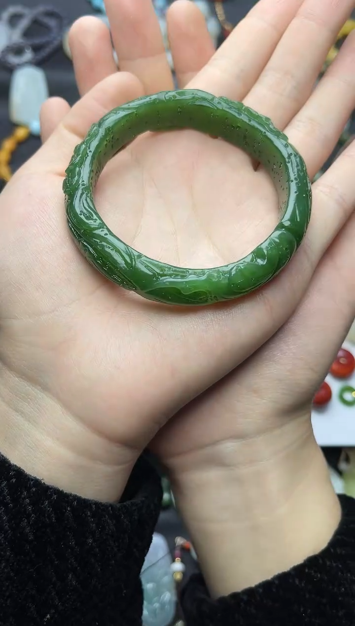 未镶嵌手镯和田玉57+圈口06