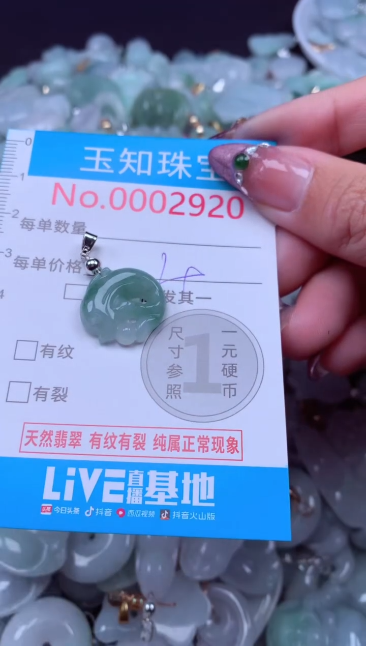 吊坠(不含链)未镶嵌翡翠2920