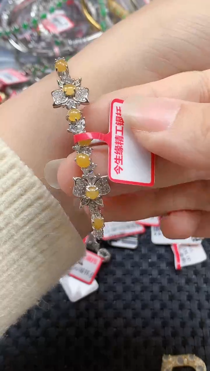 银S925镶嵌戒指翡翠天然A货缅甸翡翠