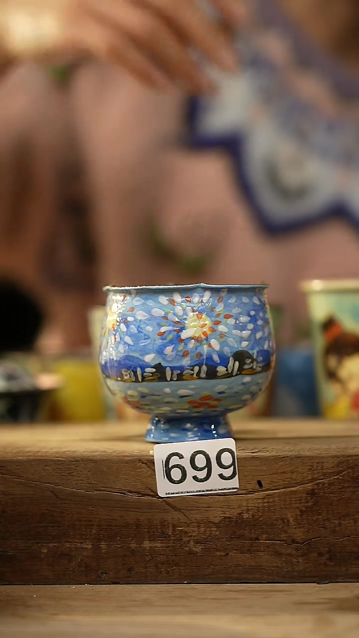 【闪购商品】瓷片油画风·彩绘·设计师石一款