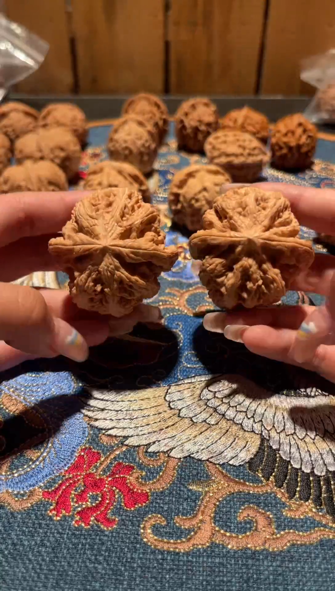 把件文玩核桃633红锦鲤40