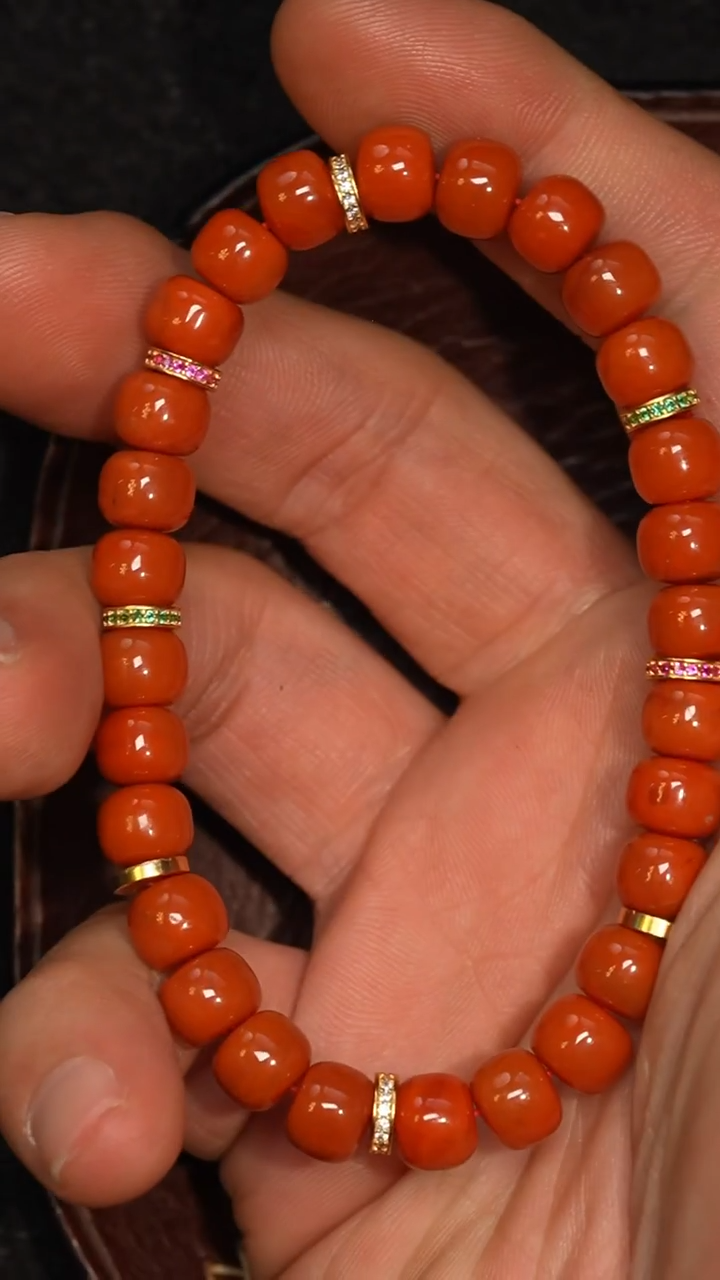 套链未镶嵌南红玛瑙冲赛康胡子哥，DIY一